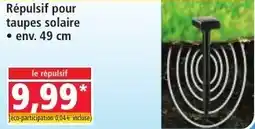 Norma Répulsif pour taupes solaire offre