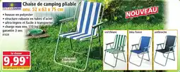 Norma Chaise de camping pliable offre