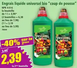 Norma Engrais liquide universel bio coup de pousse offre