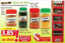 Norma Épices au choix offre