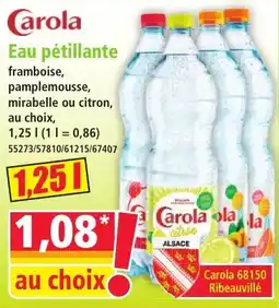 Norma Carola eau pétillante offre
