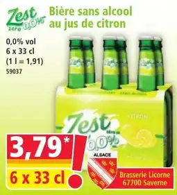 Norma Bière sans alcool au jus de citron offre