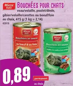Norma Mieze katz bouchées pour chats offre