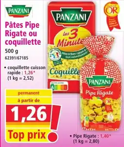 Norma Panzani pâtes pipe rigate ou coquillette offre