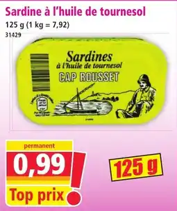 Norma Sardine à l'huile de tournesol offre