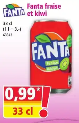 Norma Fanta fraise et kiwi offre