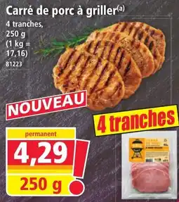 Norma Carré de porc à griller offre