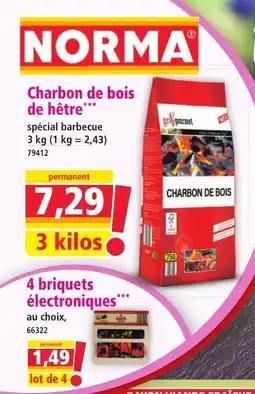 Norma Charbon de bois de hêtre offre