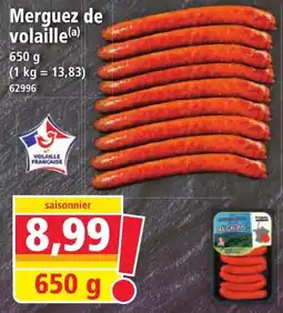 Norma Merguez de volaille offre