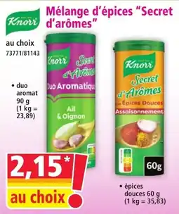 Norma Knorr mélange d'épices secret d'arômes offre