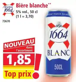 Norma Bière blanche 1664 offre