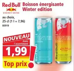 Norma Red bull boisson énergisante winter edition offre