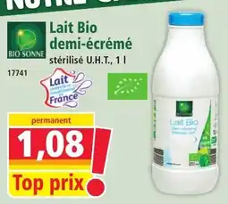 Norma Lait bio demi-écrémé offre