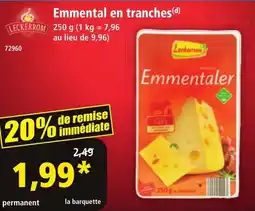 Norma Leckerrom emmental en tranches offre