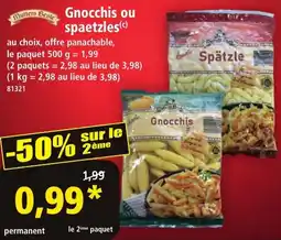 Norma Gnocchis ou spaetzles offre