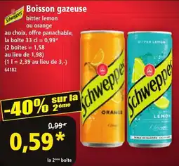 Norma Boisson gazeuse schweppes offre