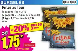 Norma Frites au four offre