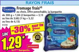 Norma Cremisée fromage frais offre