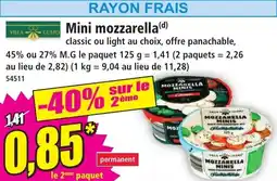 Norma Mini mozzarella offre