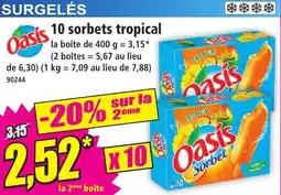Norma Oasis 10 sorbets tropical offre