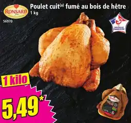 Norma Poulet cuit fumé au bois de hêtre ronsard offre