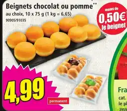 Norma Beignets chocolat ou pomme offre