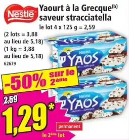 Norma Nestle yaourt à la grecque saveur stracciatella offre