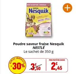 Coccinelle Express NESTLÉ Poudre saveur fraise Nesquik offre