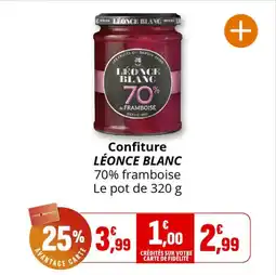 Coccinelle Express LÉONCE BLANC Confiture offre
