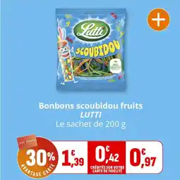 Coccinelle Express LUTTI Bonbons scoubidou fruits offre