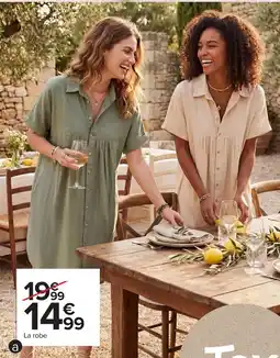 Carrefour Robe courte femme offre