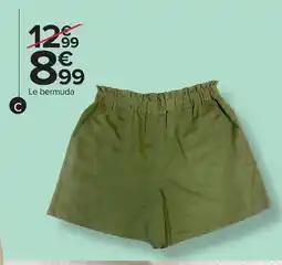 Carrefour Bermuda femme offre