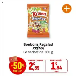 Coccinelle Express KRÉMA Bonbons Regalad offre