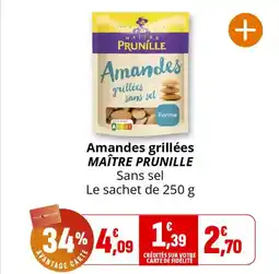 Coccinelle Express MAÎTRE PRUNILLE Amandes grillées offre
