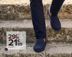 Carrefour Mocassins cuir homme offre