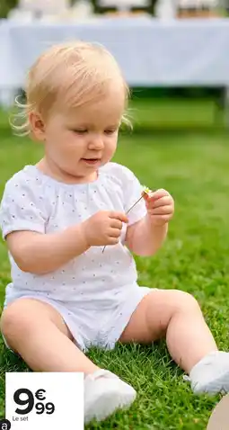 Carrefour Set bébé fille offre