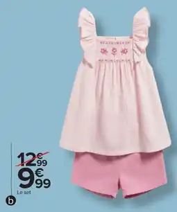 Carrefour Set 2 pièces fille offre