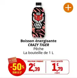 Coccinelle Express CRAZY TIGER Boisson énergisante offre