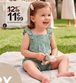 Carrefour Combinaison bébé fille offre