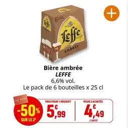 Coccinelle Express LEFFE Bière ambrée offre