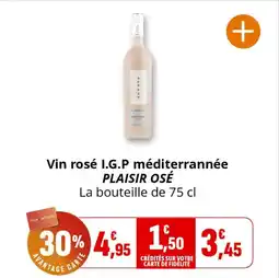 Coccinelle Express PLAISIR OSÉ Vin rosé I.G.P méditerrannée offre