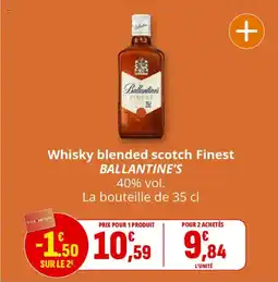 Coccinelle Express BALLANTINE'S Whisky blended scotch Finest offre