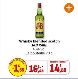 Coccinelle Express J&B RARE Whisky blended scotch offre