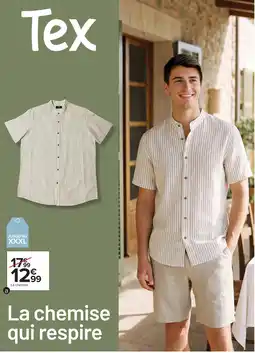 Carrefour Chemise en lin homme offre