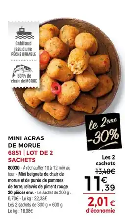 Thiriet MINI ACRAS DE MORUE offre