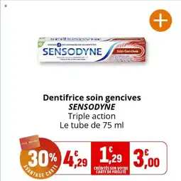 Coccinelle Express SENSODYNE Dentifrice soin gencives offre