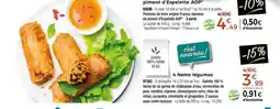 Thiriet 4 Nems légumes offre