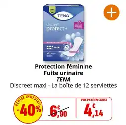 Coccinelle Express TENA Protection féminine Fuite urinaire offre