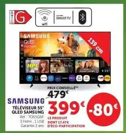 Super U SAMSUNG TÉLÉVISEUR 55'' QLED SAMSUNG offre