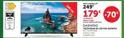 Hyper U DAEWOO TÉLÉVISEUR 40 LED FHD offre